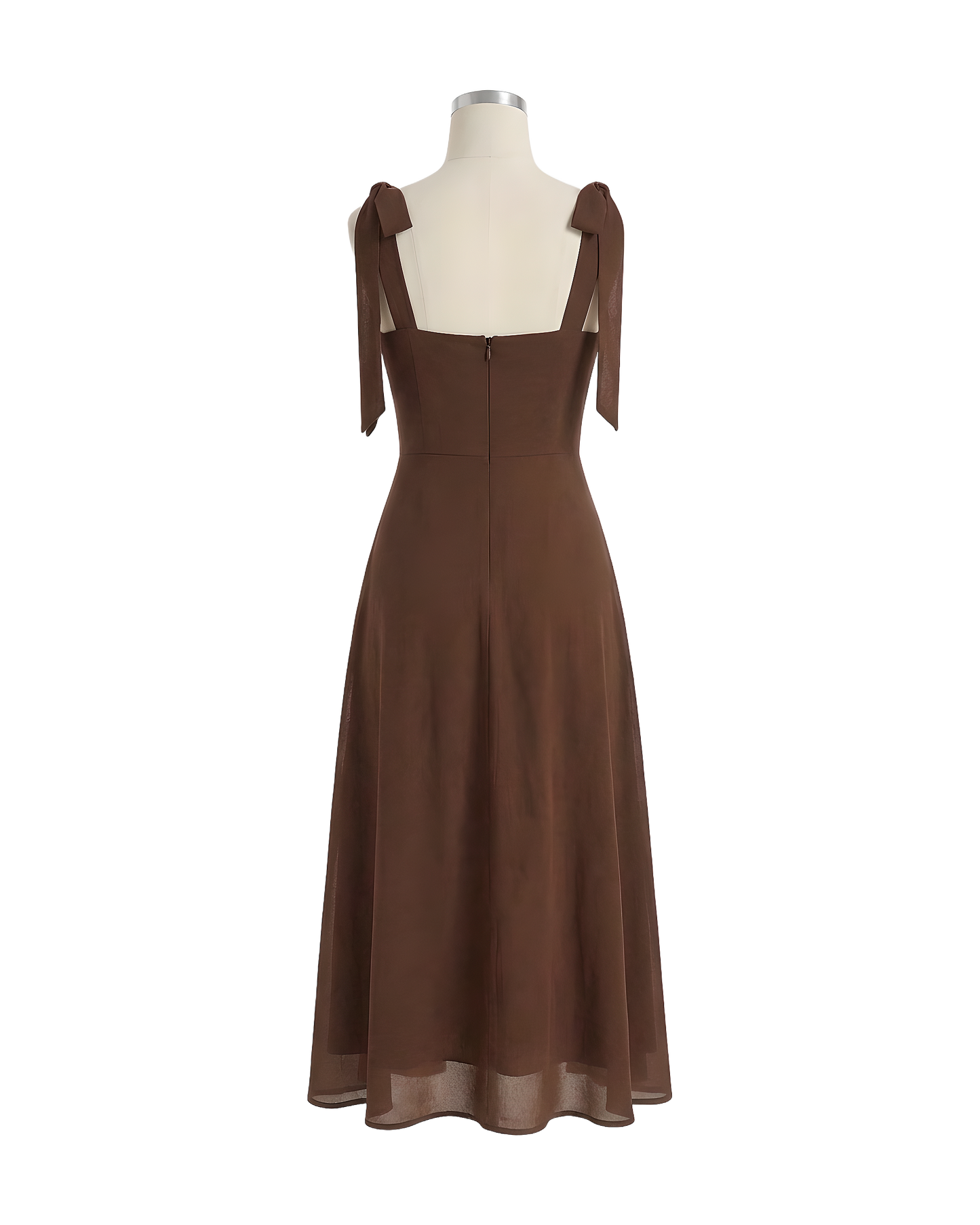 Tie Strap Sweetheart Midi Dress