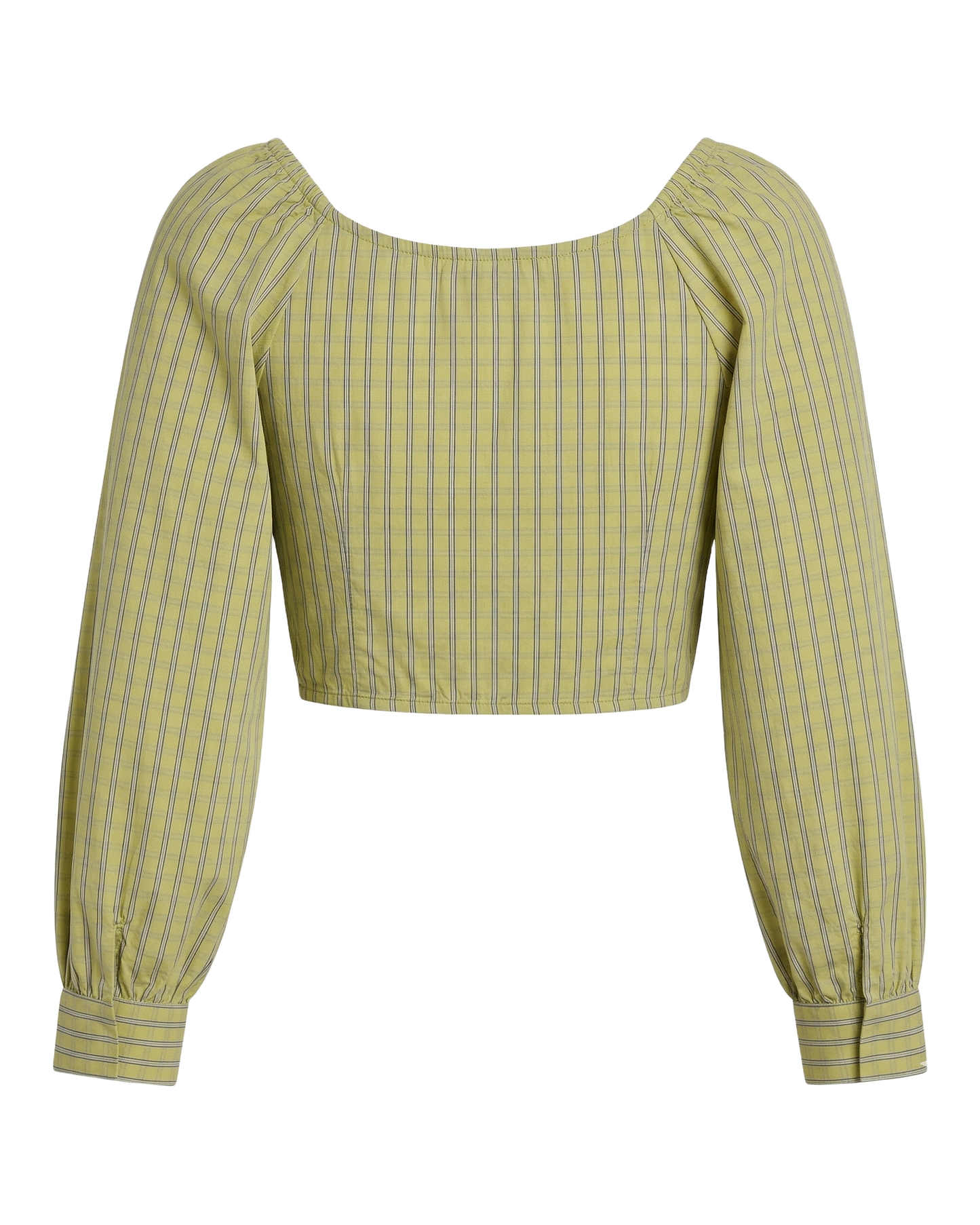 Striped Ruched Crop Top