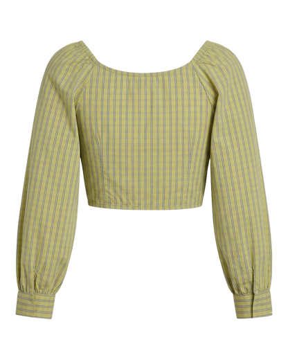 Striped Ruched Crop Top