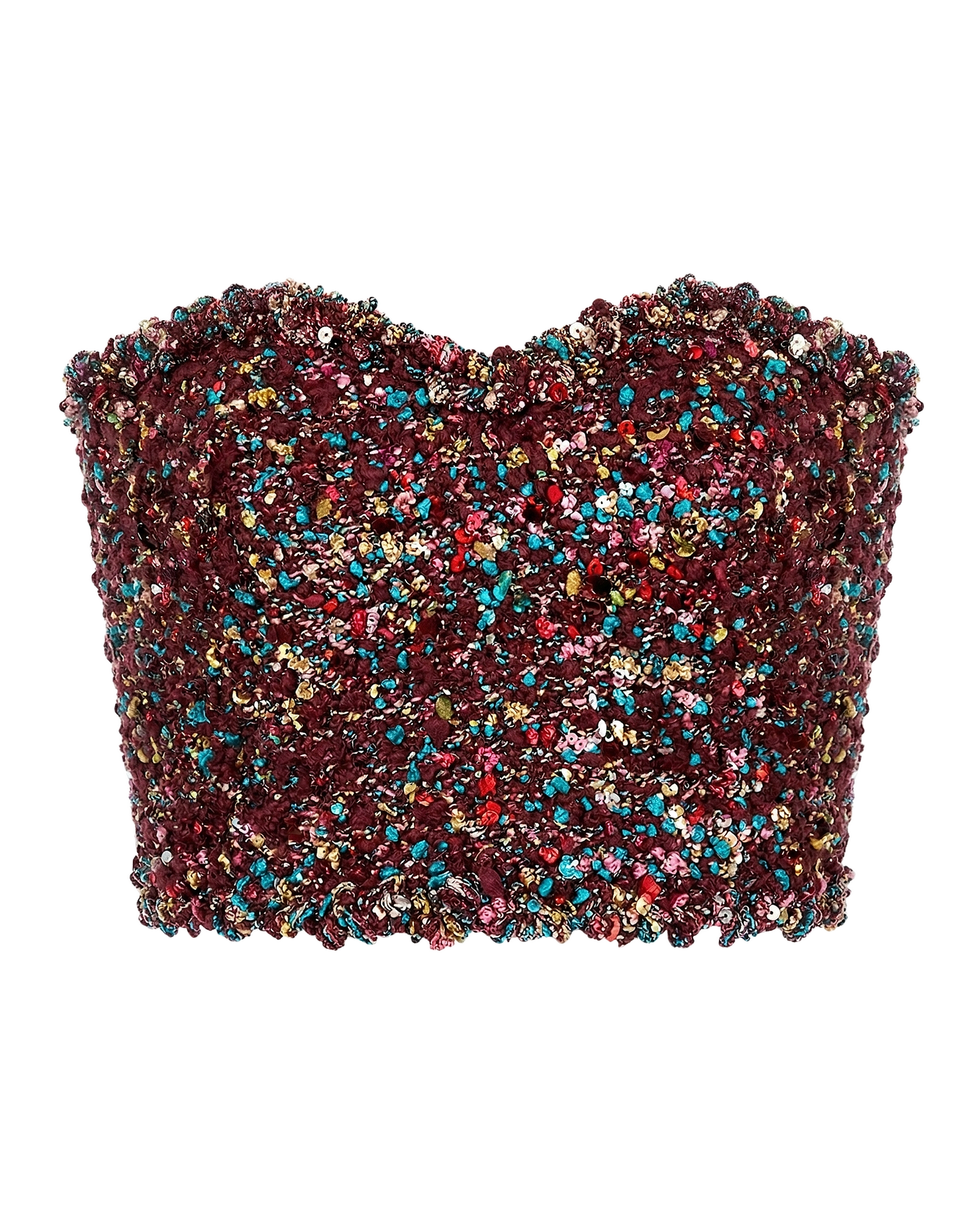 Sequin Tube Corset Top