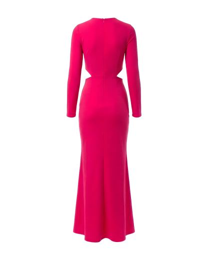 Cutout Waist Mermaid Maxi Dress