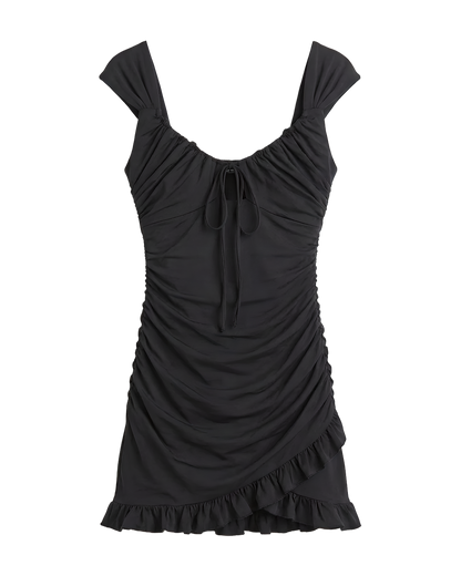 Ruched Sweetheart Mini Party Dress