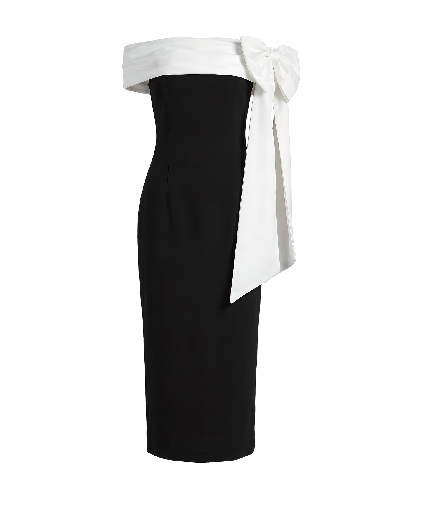 Off Shoulder Bow Evening Dress