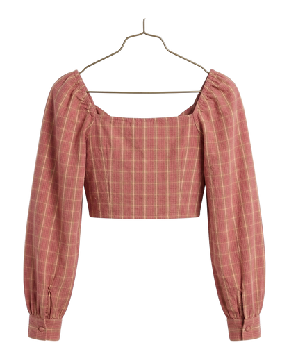 Striped Ruched Crop Top