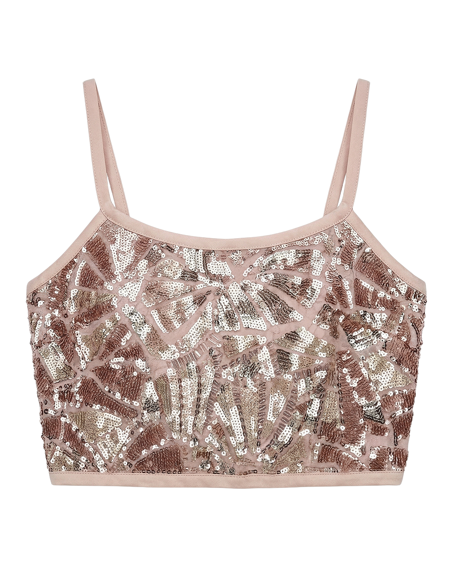Sequin Crop Cami Top