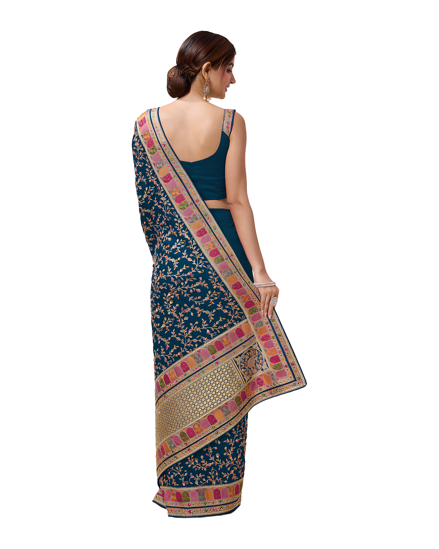 Zari Embroidered Festive Saree