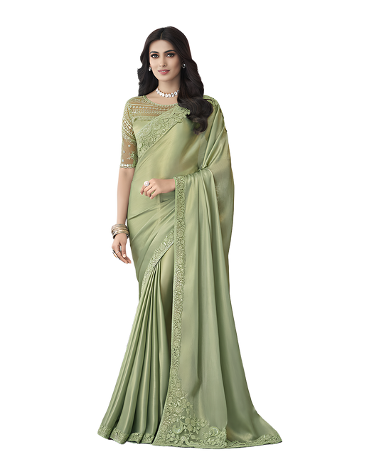 Embroidered Designer Party Saree