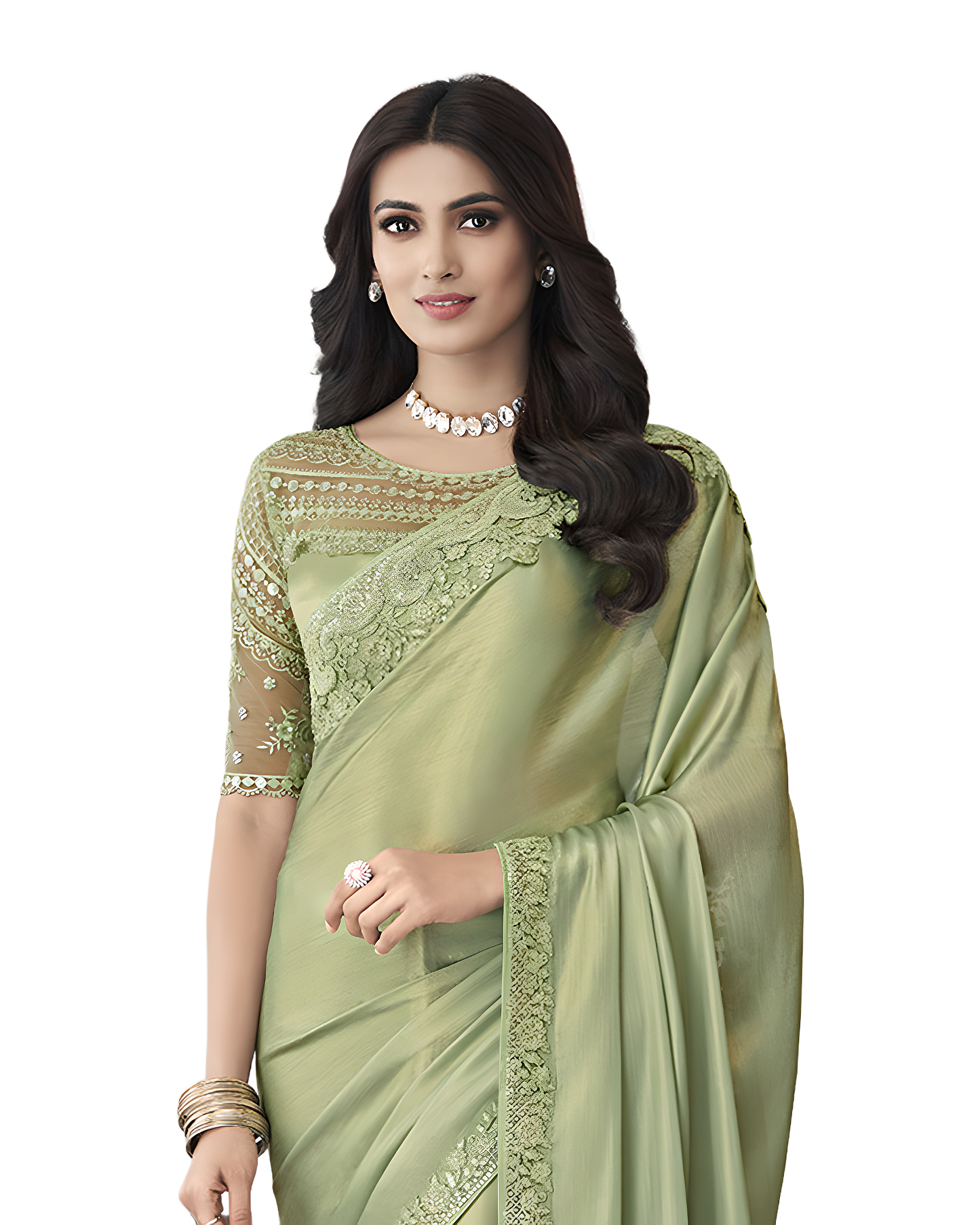 Embroidered Designer Party Saree