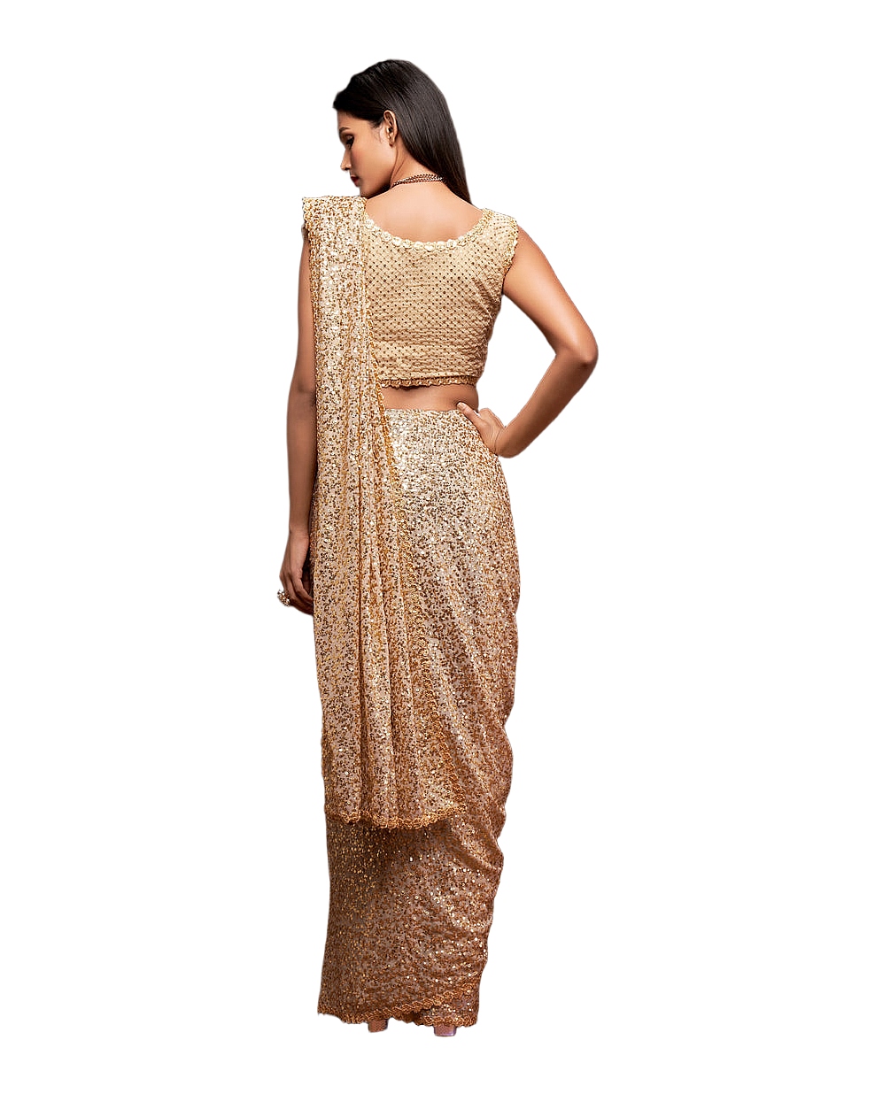 Sequin Embroidered Party Saree