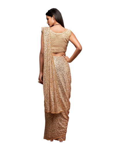Sequin Embroidered Party Saree
