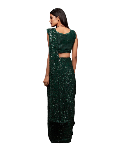 Sequin Embroidered Party Saree