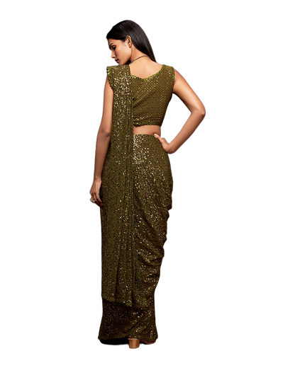 Sequin Embroidered Party Saree