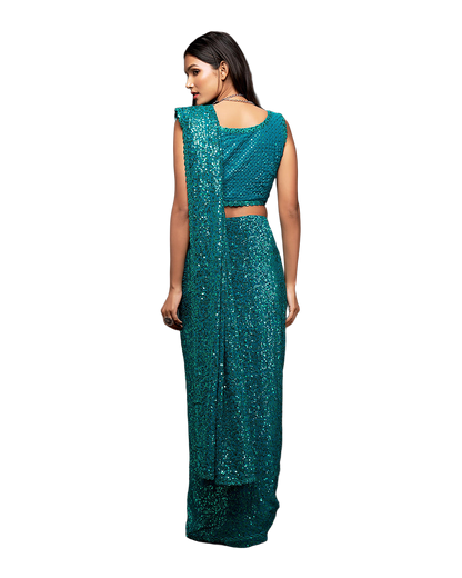 Sequin Embroidered Party Saree