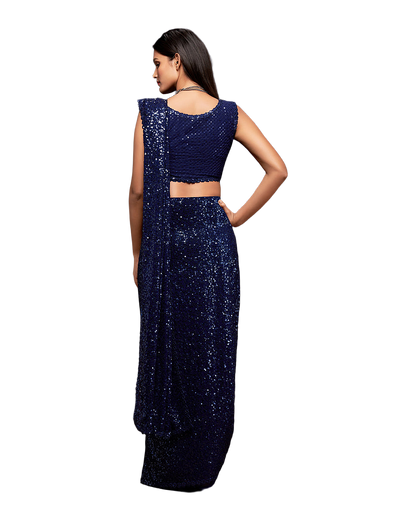 Sequin Embroidered Party Saree
