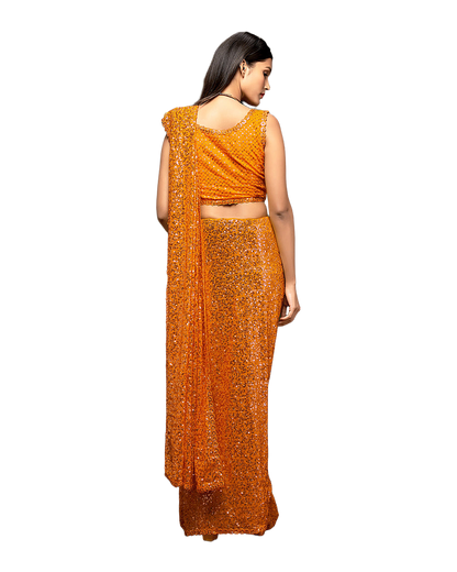 Sequin Embroidered Party Saree