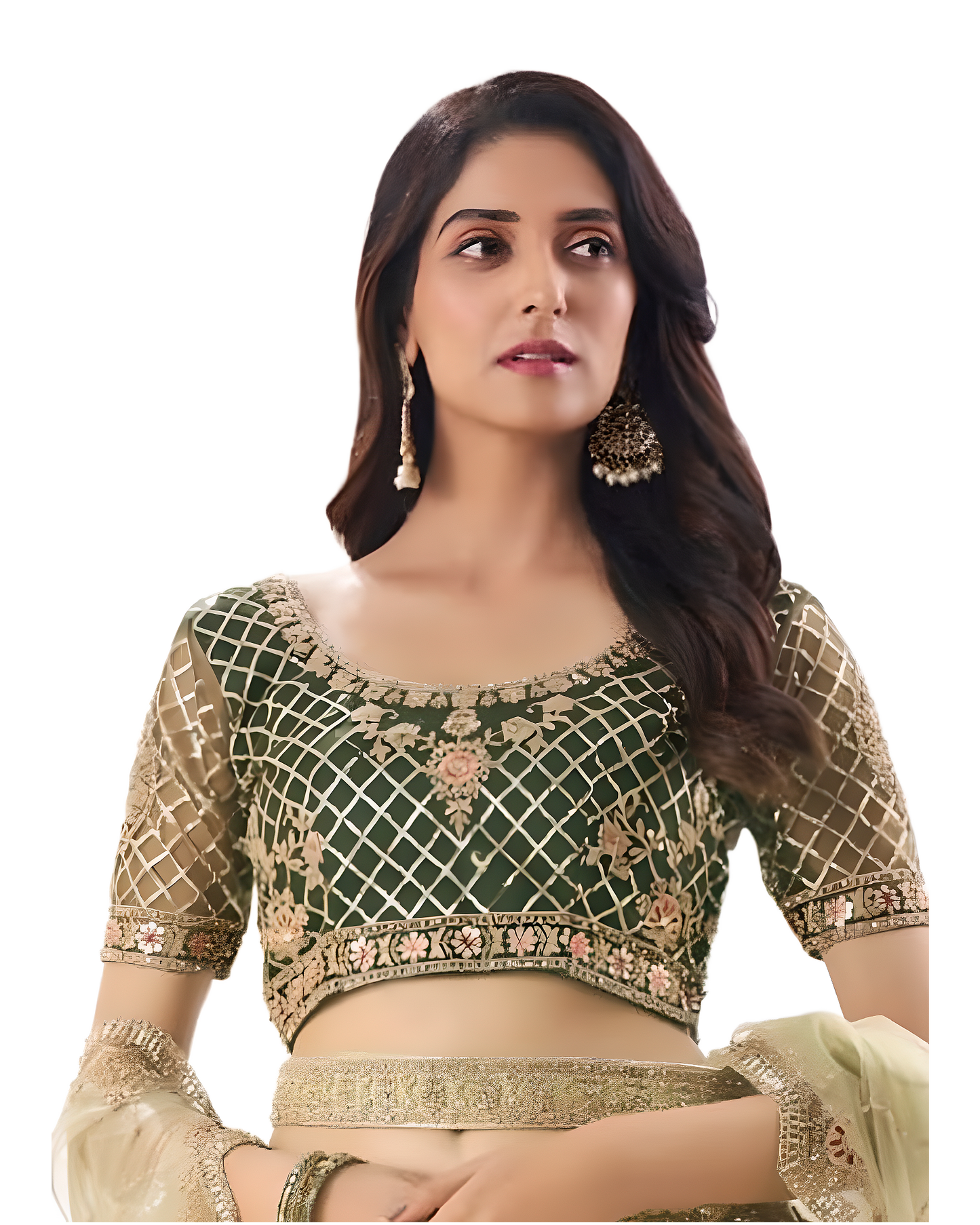 Heavy Embroidered Bridal Designer Lehenga Set