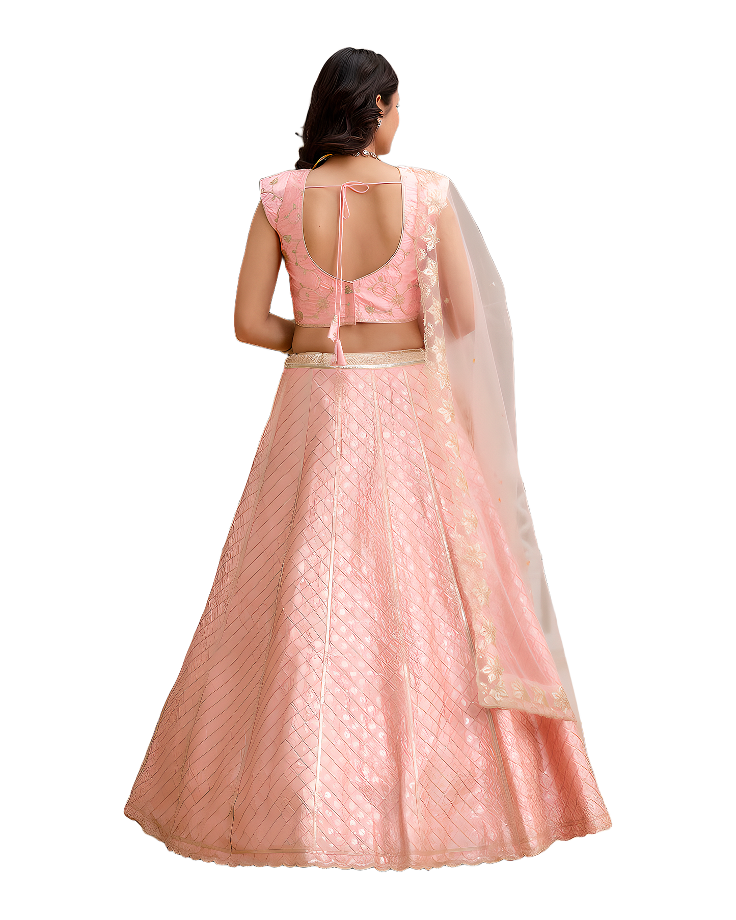 Elegant Embroidered Wedding Lehenga Set