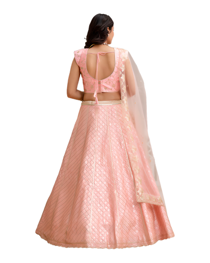 Elegant Embroidered Wedding Lehenga Set