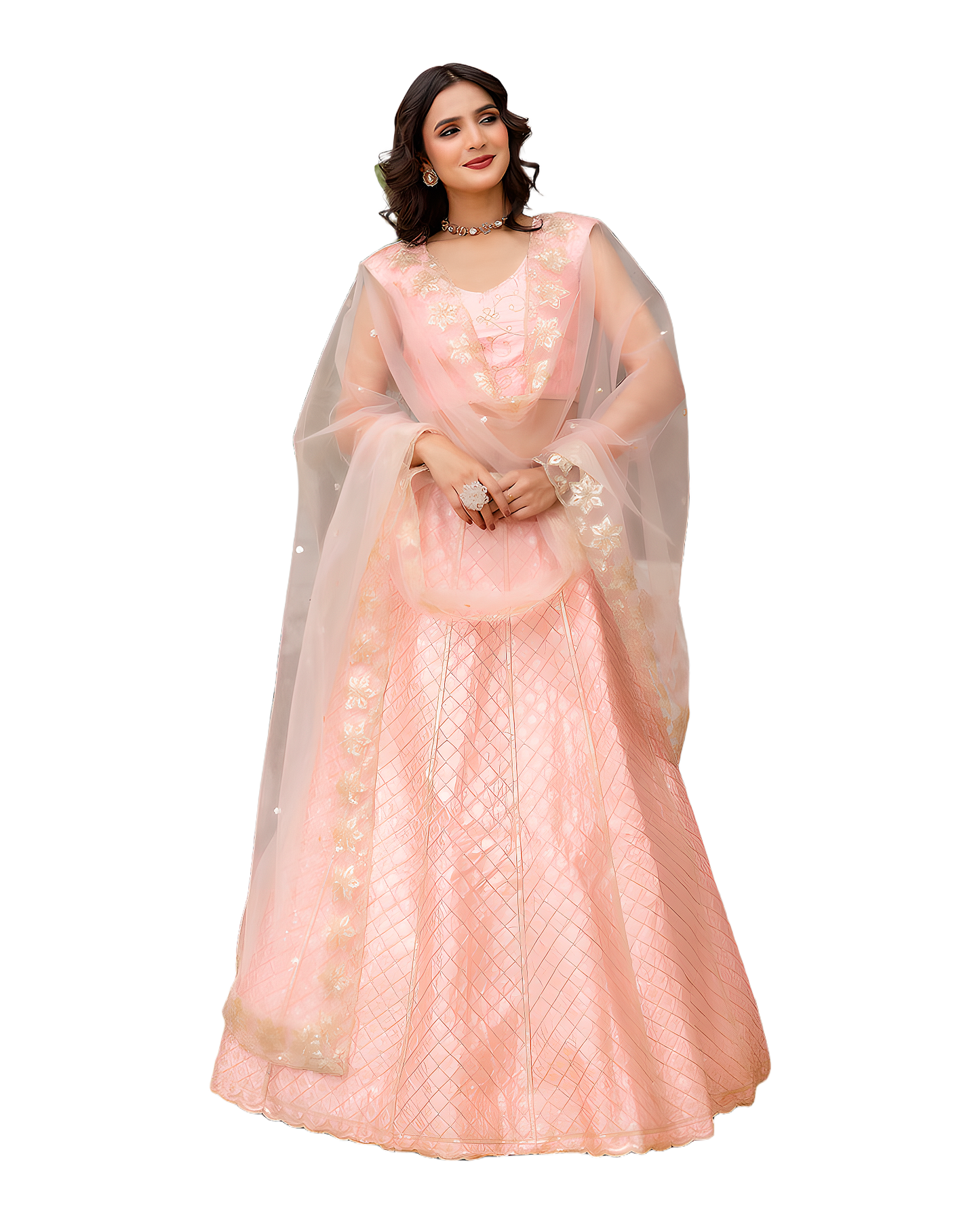 Elegant Embroidered Wedding Lehenga Set