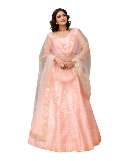 Elegant Embroidered Wedding Lehenga Set
