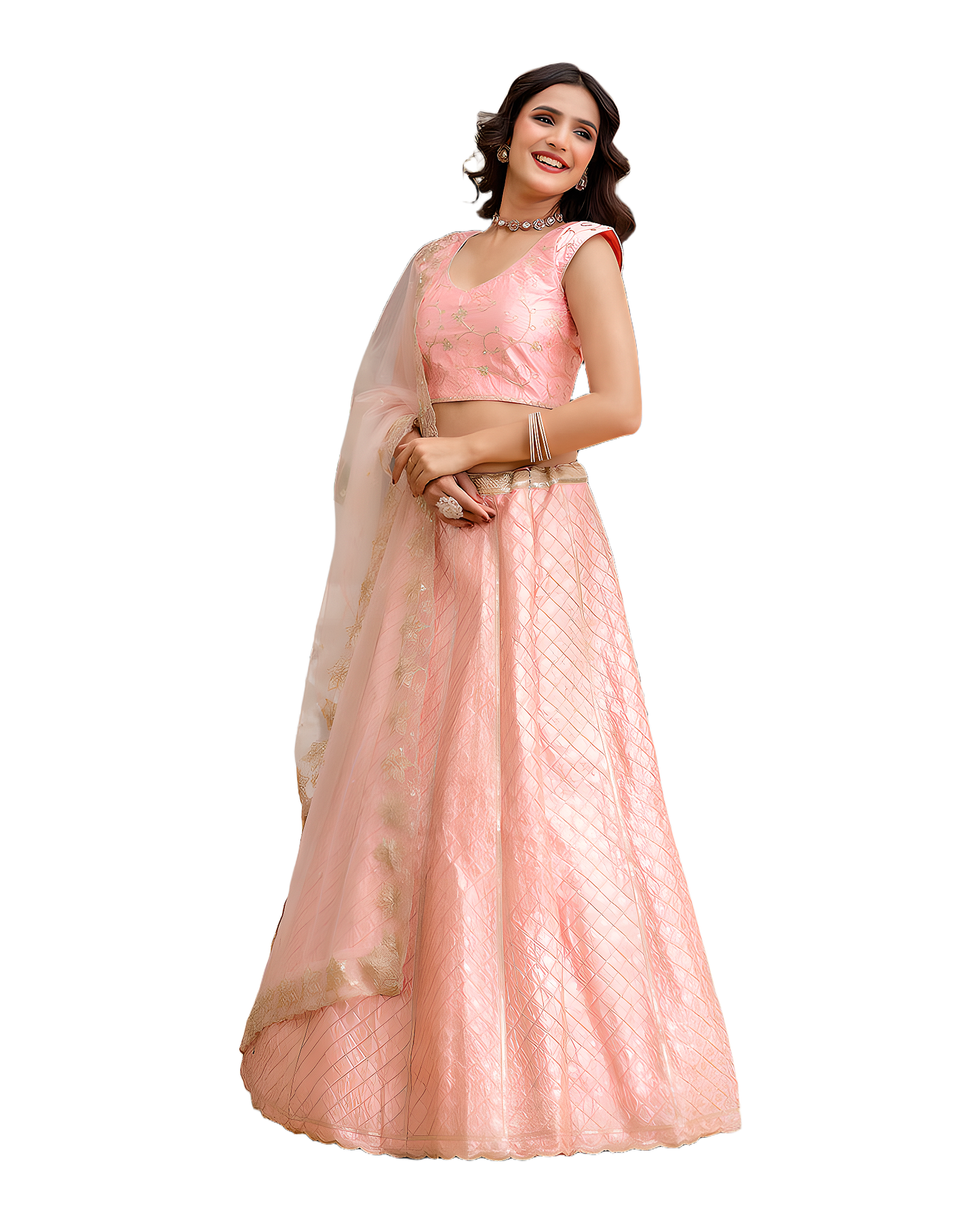 Elegant Embroidered Wedding Lehenga Set