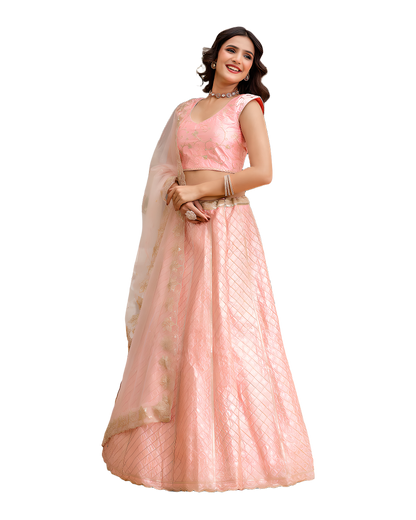Elegant Embroidered Wedding Lehenga Set