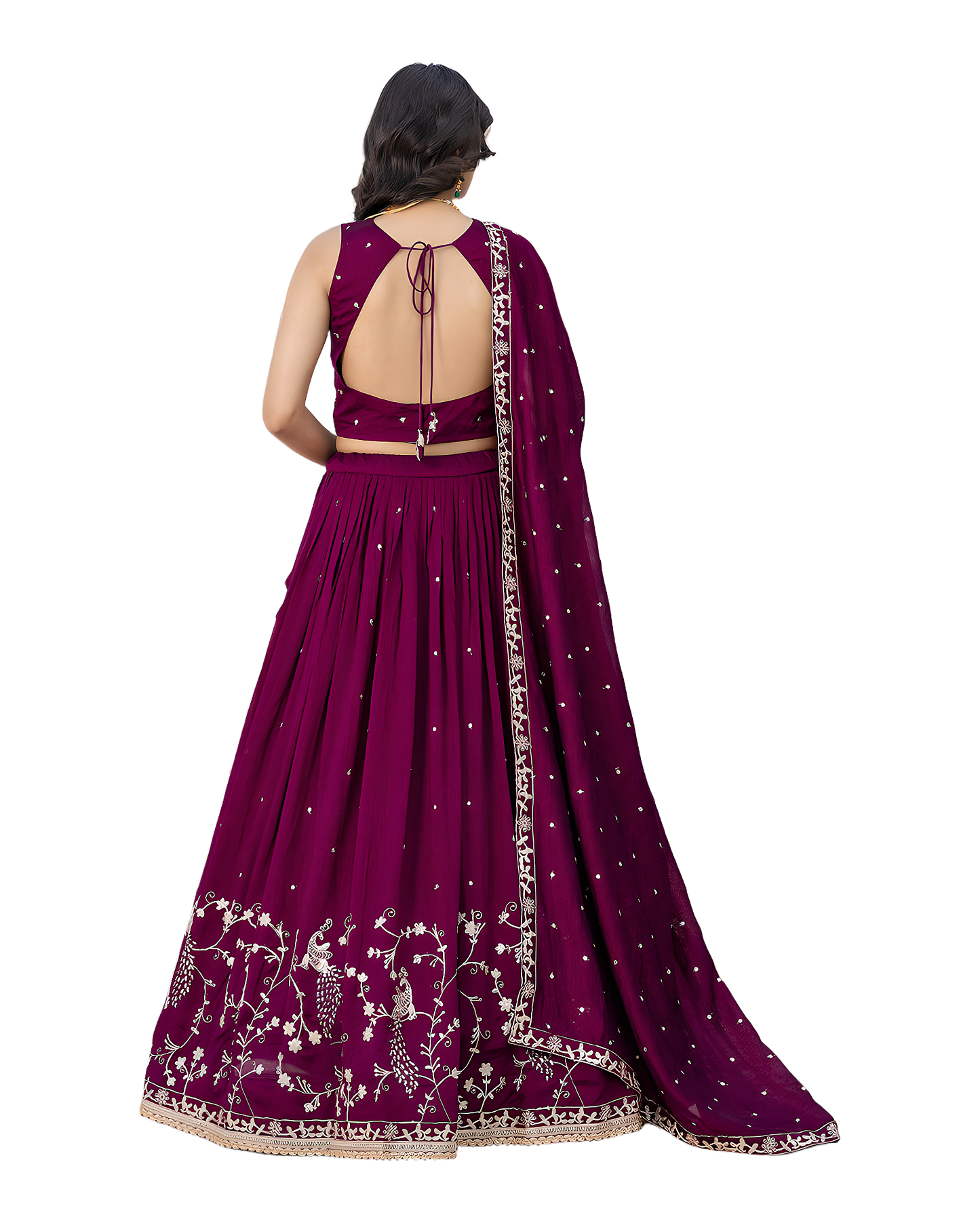 Floral Embroidered Designer Lehenga Set