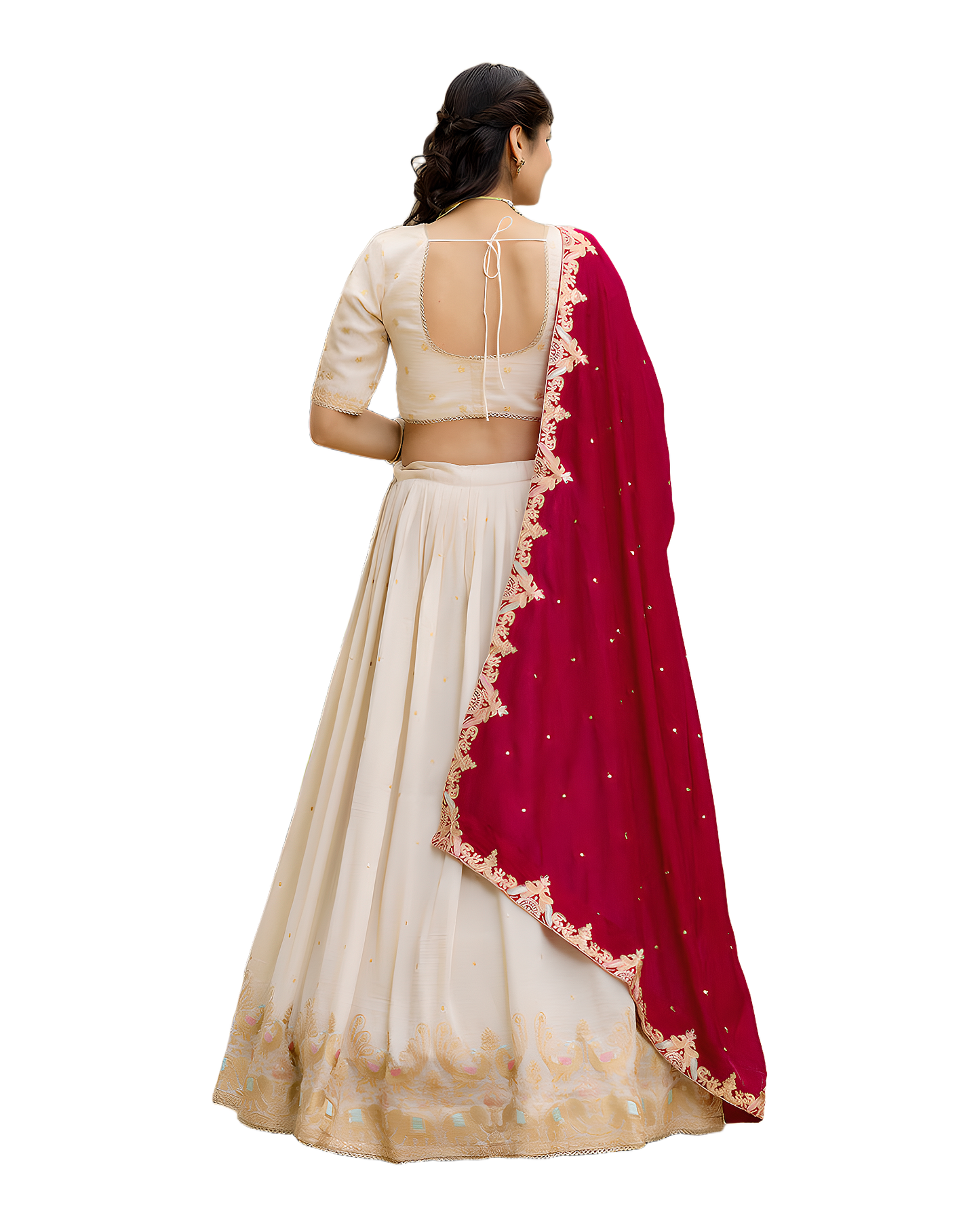 Elegant Embroidered Wedding Designer Lehenga Set