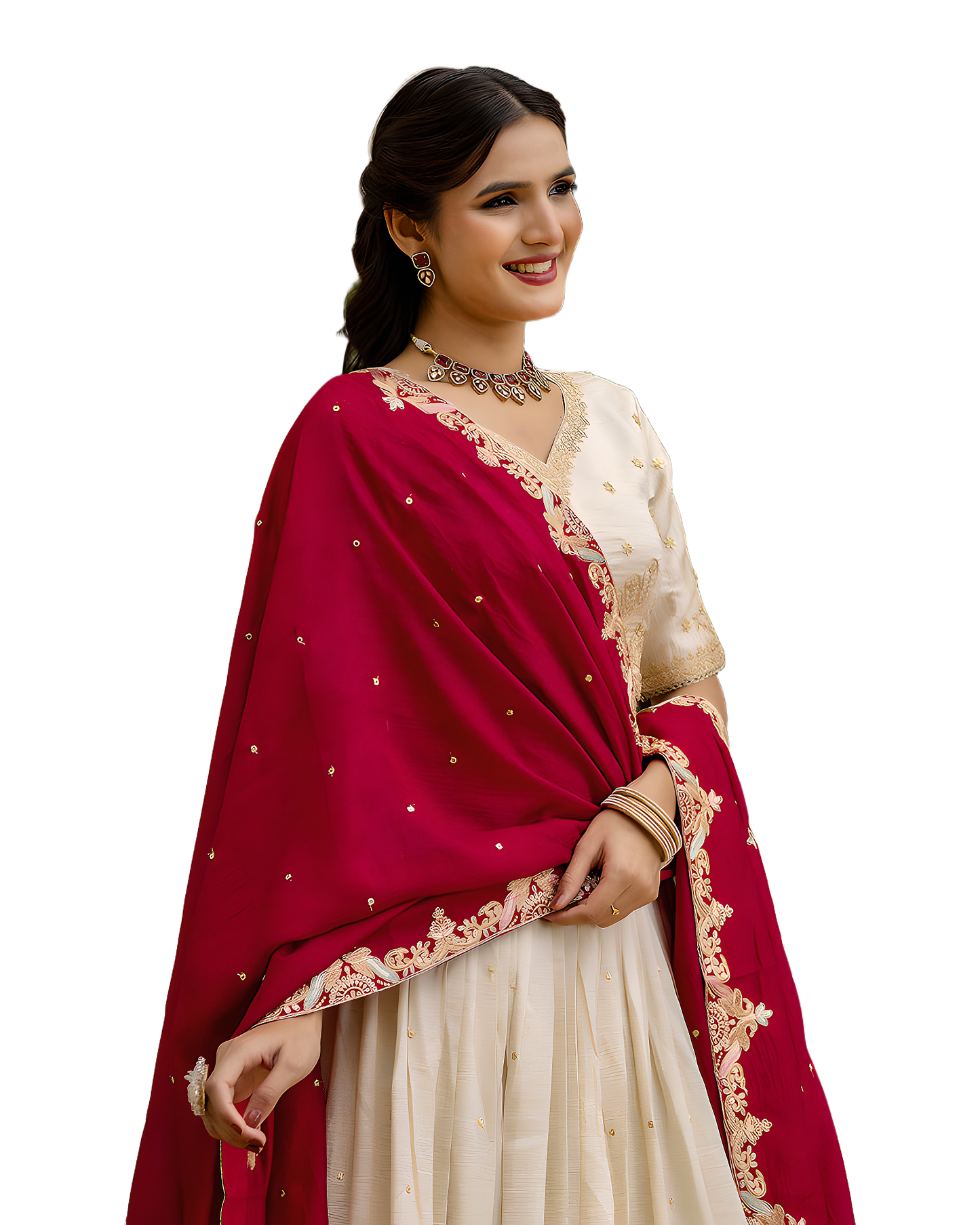 Elegant Embroidered Wedding Designer Lehenga Set