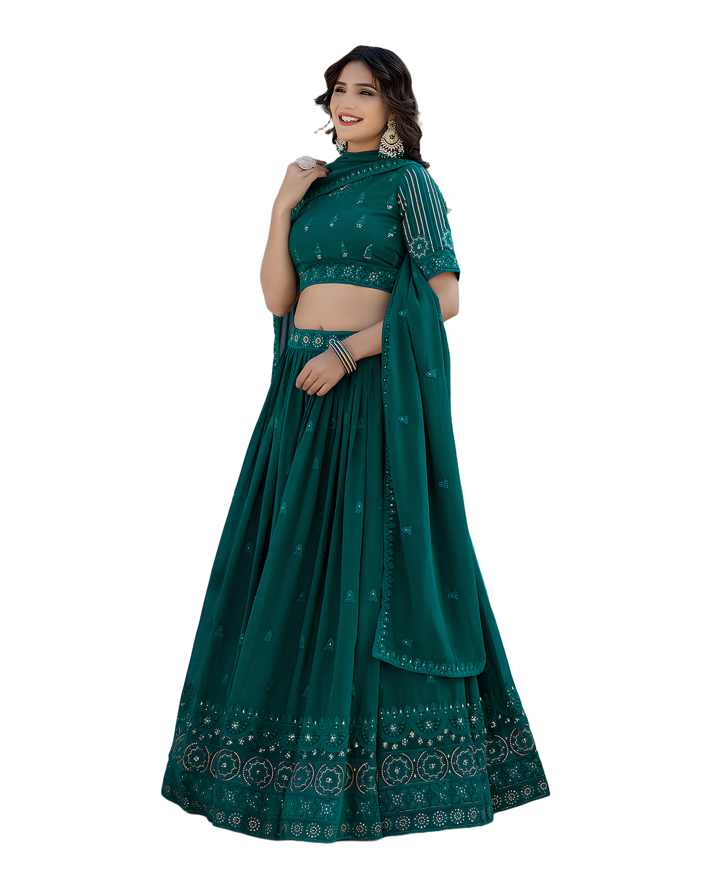 Elegant Embroidered Festive Lehenga Set