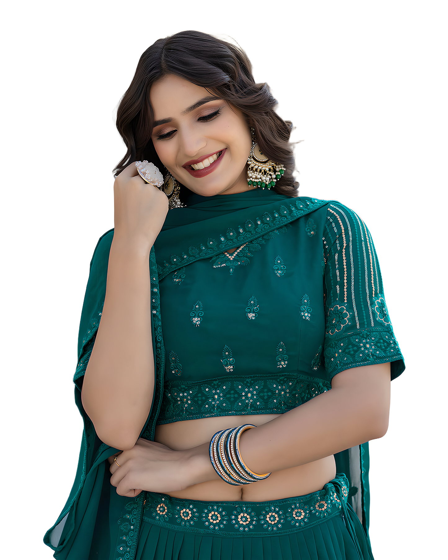 Elegant Embroidered Festive Lehenga Set