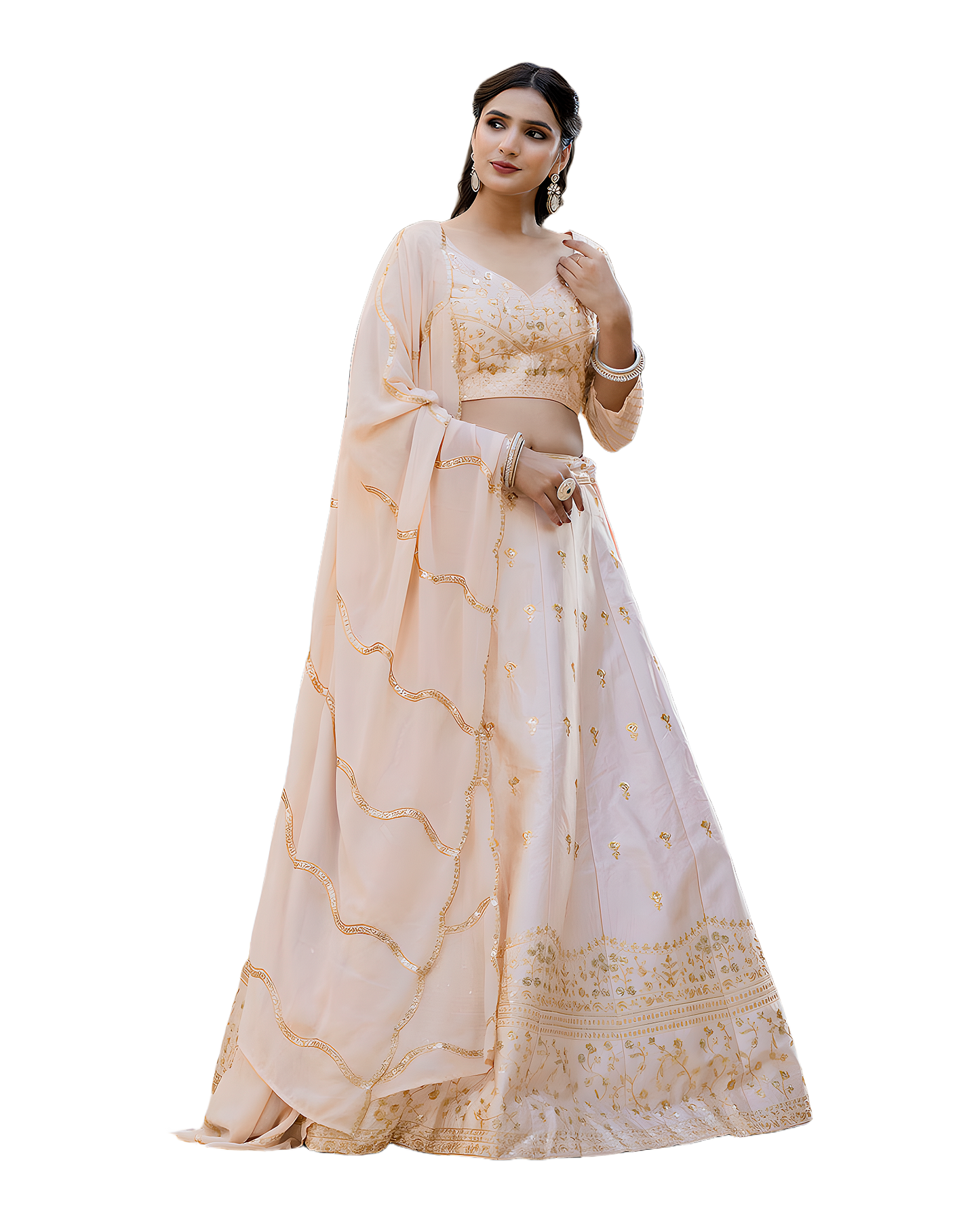Elegant Embroidered Festive Lehenga Set