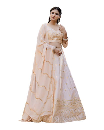 Elegant Embroidered Festive Lehenga Set