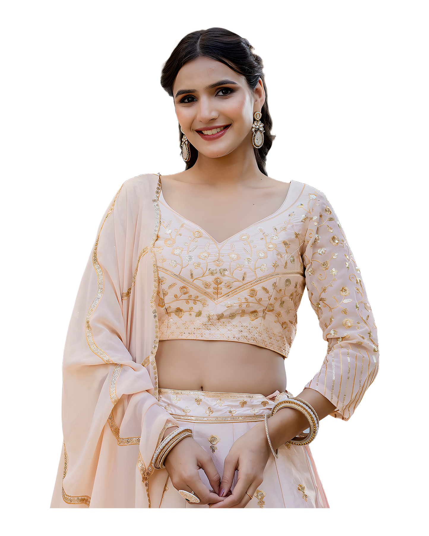 Elegant Embroidered Festive Lehenga Set