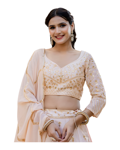 Elegant Embroidered Festive Lehenga Set
