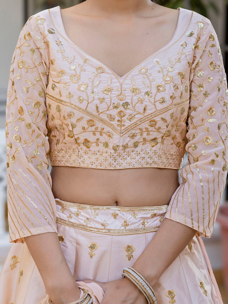 Elegant Embroidered Festive Lehenga Set