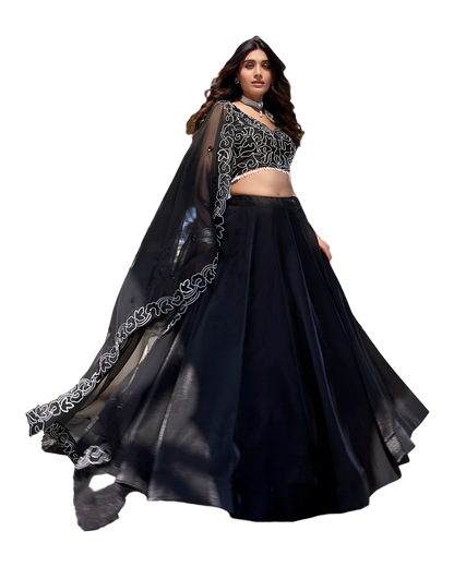 Designer Embroidered Party Lehenga Set