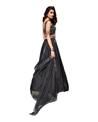 Designer Embroidered Party Lehenga Set