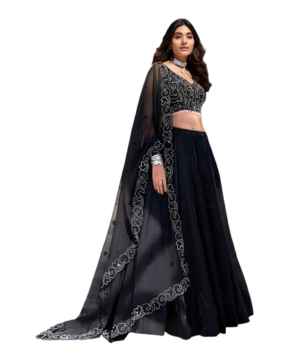 Designer Embroidered Party Lehenga Set