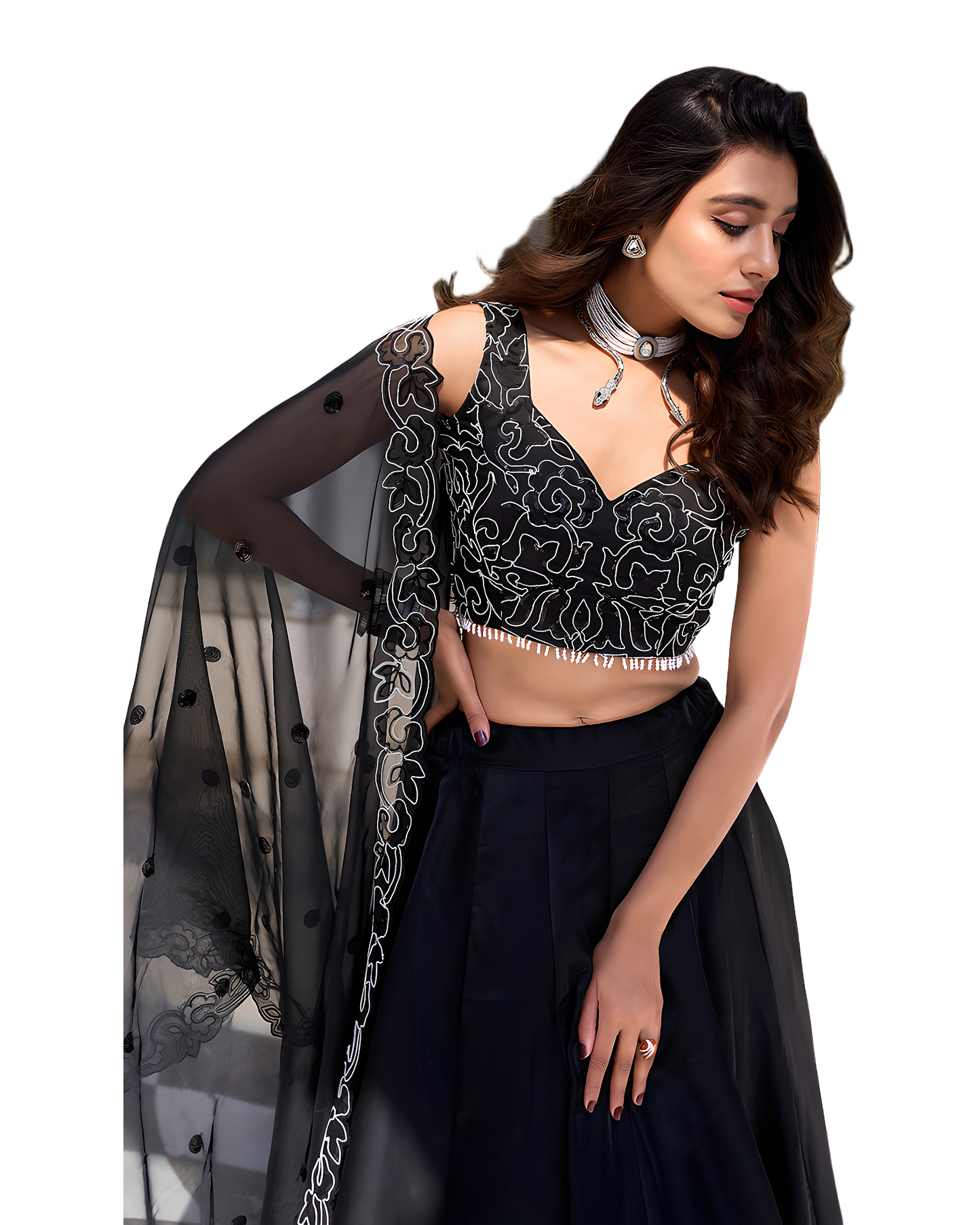 Designer Embroidered Party Lehenga Set