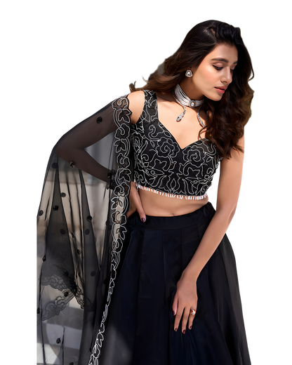 Designer Embroidered Party Lehenga Set