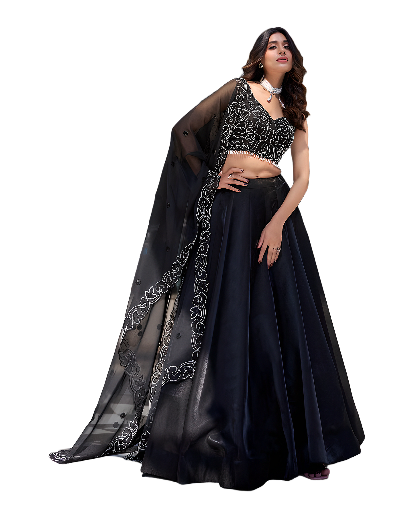 Designer Embroidered Party Lehenga Set