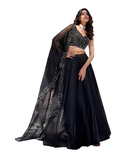 Designer Embroidered Party Lehenga Set