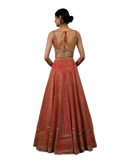 Luxury Bridal Embroidered Designer Lehenga Set