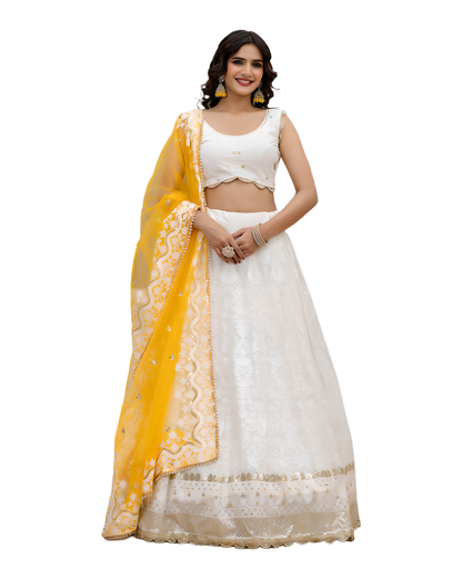 Elegant Festive Embroidered Lehenga Set
