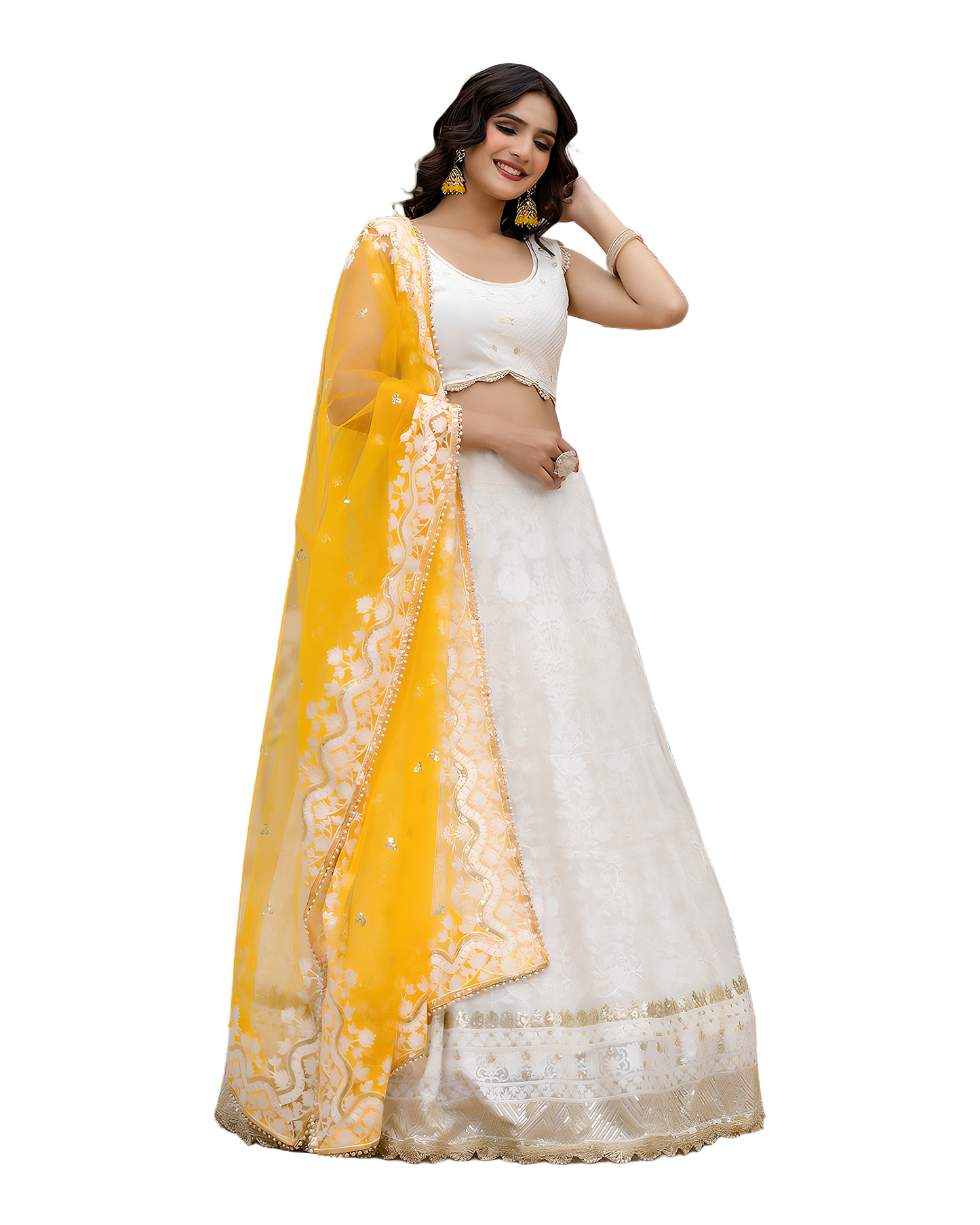 Elegant Festive Embroidered Lehenga Set