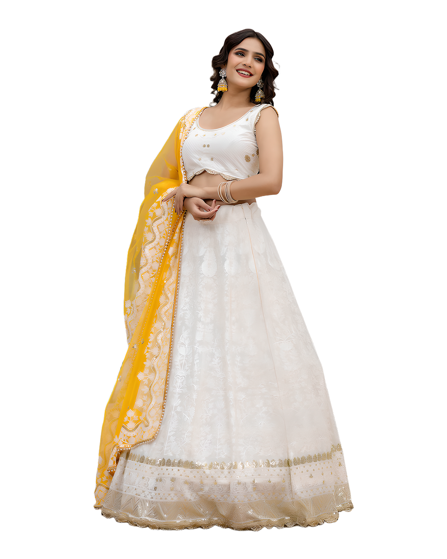 Elegant Festive Embroidered Lehenga Set