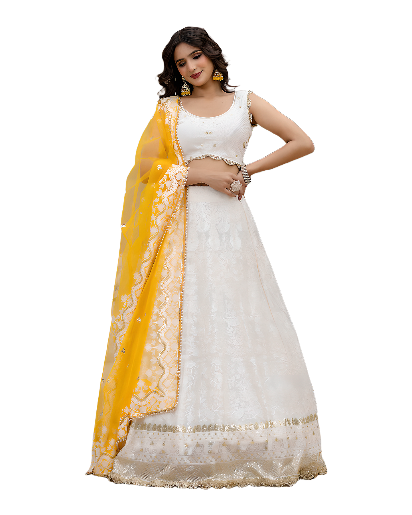 Elegant Festive Embroidered Lehenga Set