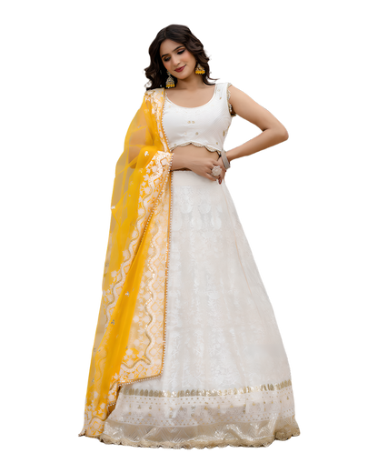 Elegant Festive Embroidered Lehenga Set