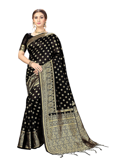 Traditional Zari Woven Silk Designer Banarasi Saree